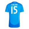 Virallinen pelipaita Italia Giorgio Scalvini 15 Koti Euro 2024 Lyhythihainen - Miesten Virallinen pelipaita Italia Giorgio Scalvini 15 Koti Euro 2024 Lyhythihainen - Miesten